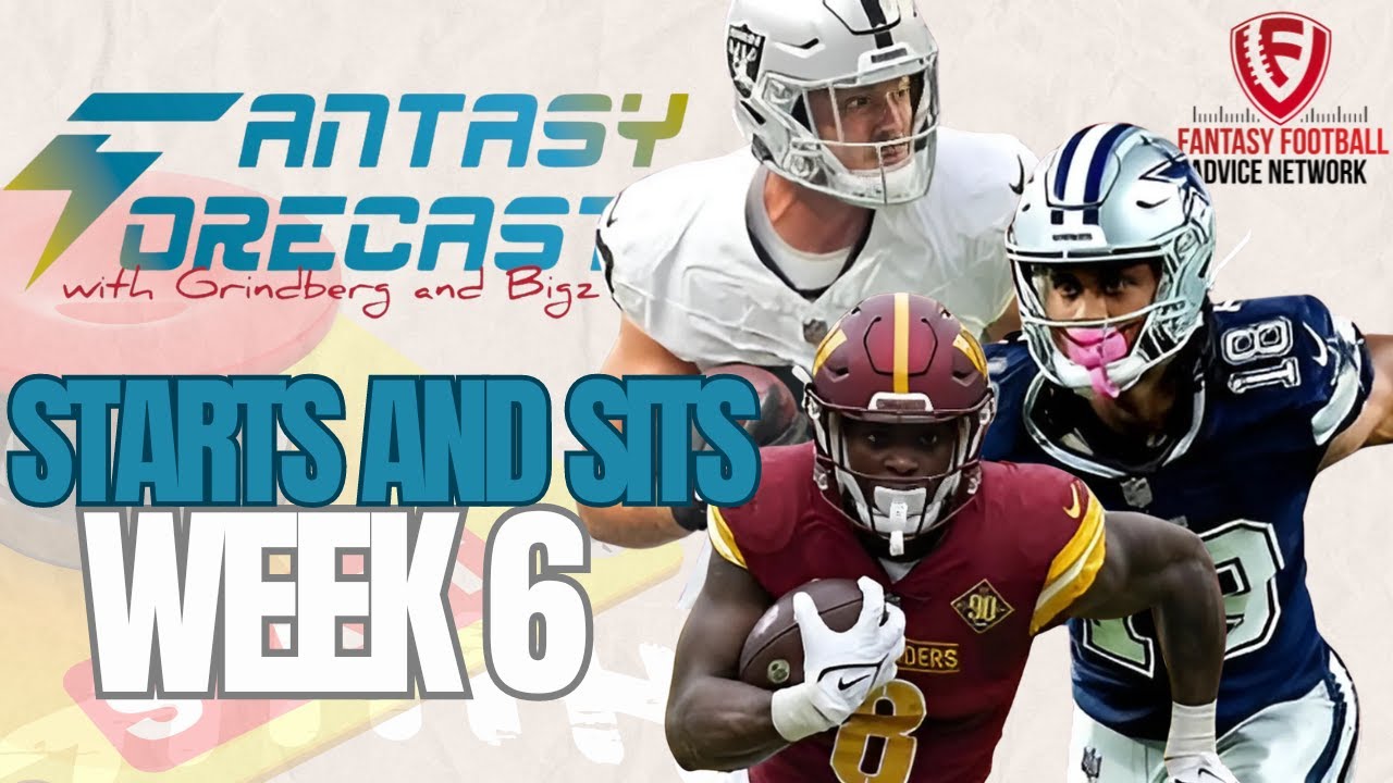 Must-Start Sleepers for Week 6: Tolbert & More! #nfl #football #nflfootball