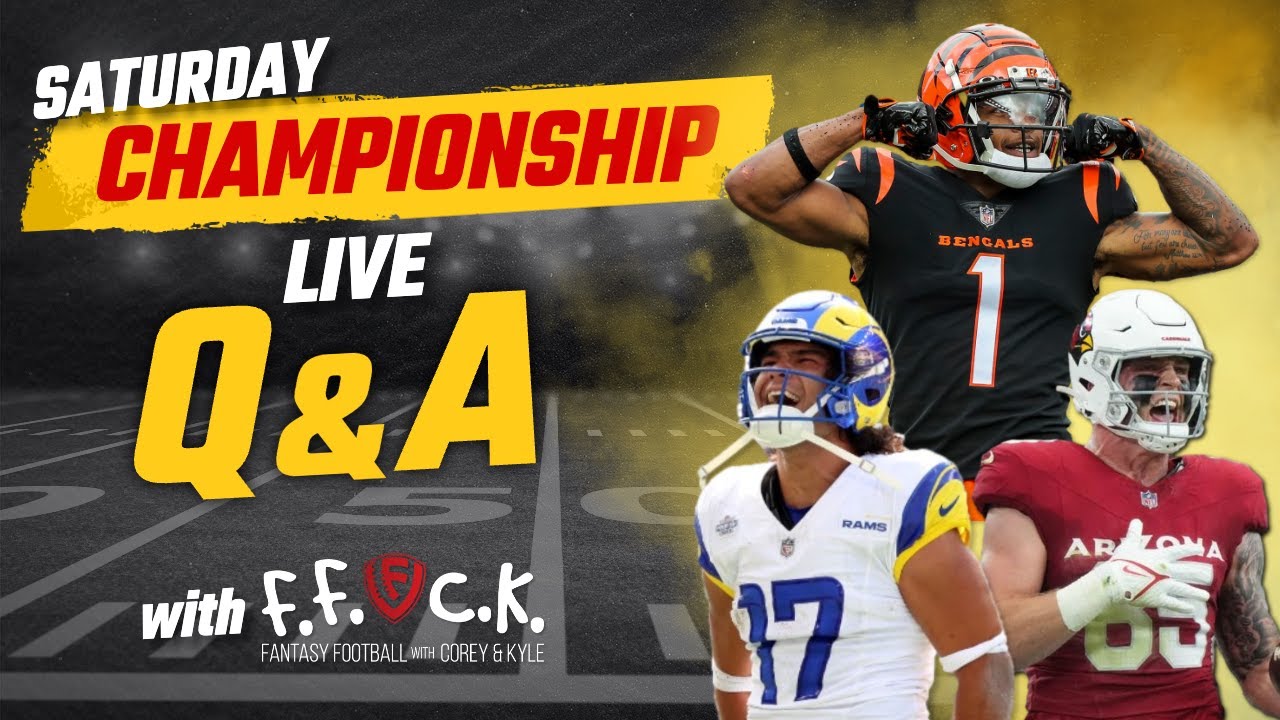 Start/Sit Live Q&A – Week 17 Fantasy Football Championship Special