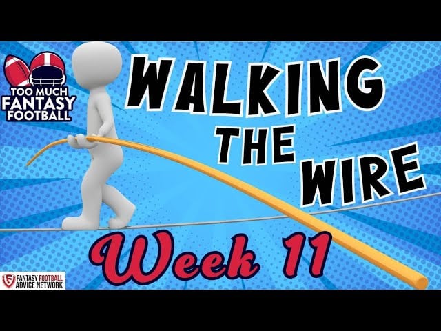 Walking the Wire – Week 11 | Too Much Fantasy Football