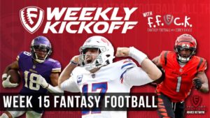 Week 15 Insights to Get that First Round Playoff Win!…