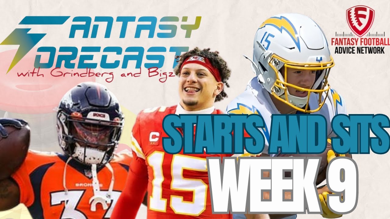 Week 9 Fantasy Start/Sit: Studs & Duds Revealed! ⚡